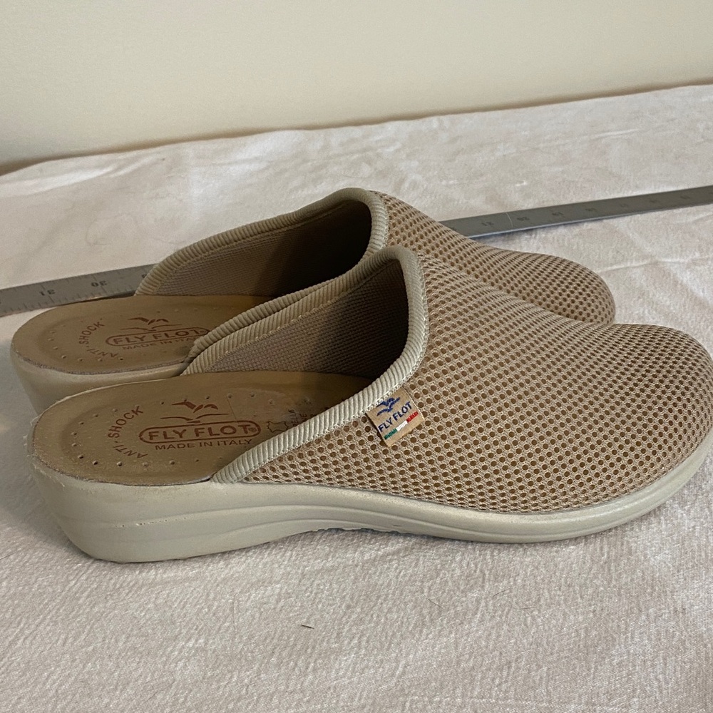 Fly Flot Beige Slip-On Clogs